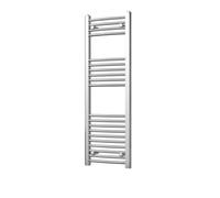 Uk Radiators 836Btu H1200mm X W400mm Chrome Curved Ladder Heated Towel Rail Zennor