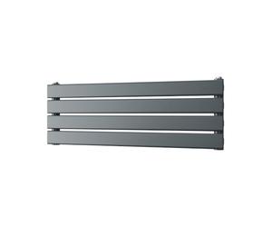 UK Radiators 867BTU H272mm x W800mm Anthracite Flat Tube Horizontal Designer Radiator Typhoon Axis