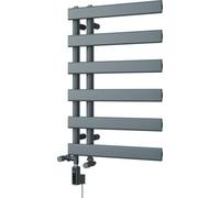 Uk Radiators Agar Flat Thermostatic Wifi Dual Fuel Heated Bathroom Towel Rail Anthracite Btu1092 - (H) 748 X (W) 500mm