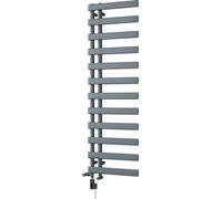 Uk Radiators Agar Flat Thermostatic Wifi Dual Fuel Heated Bathroom Towel Rail Anthracite Btu2187 - (H) 1564 X (W) 500mm