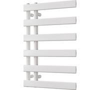 Uk Radiators Agar Flat Tube Heated Bathroom Towel Rail White Btu1092 - (H) 748 X (W) 500mm