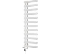 Uk Radiators Agar Flat Tube Thermostatic Wifi Dual Fuel Heated Bathroom Towel Rail White Btu2187 - (H) 1564 X (W) 500mm