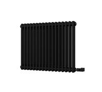 Uk Radiators Alpha Black Double Column Horizontal Steel Smart Oil-Free Radiator 700W - (H) 600 X (W) 768mm