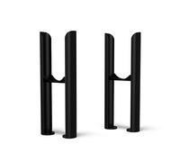 UK RADIATORS- Alpha Column Radiator Feet - 2 Column Black - Sturdy Support for Radiators - Enhance Stability and Style - Easy Installation