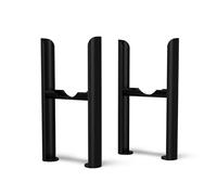 UK RADIATORS- Alpha Column Radiator Feet - 3 Column Black - Sturdy Support for Radiators - Enhance Stability and Style - Easy Installation