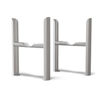 UK RADIATORS- Alpha Column Radiator Feet - 4 Column Gloss - Sturdy Support for Radiators - Enhance Stability and Style - Easy Installation