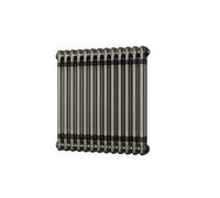 Uk Radiators Alpha Double Column Horizontal Traditional Cast-Iron Style Radiator W/ Feet Raw Metal Btu2030 - (H) 600 X (W) 592mm