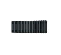 Uk Radiators Alpha Quad Column Horizontal Traditional Cast-Iron Style Radiator W/ Feet Anthracite Btu3030 - (H) 300 X (W) 988mm