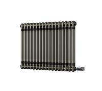 Uk Radiators Alpha Raw Metal Double Column Horizontal Steel Smart Oil-Free Radiator 700W - (H) 600 X (W) 768mm