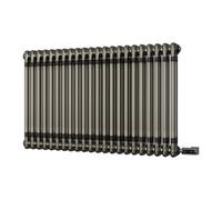 Uk Radiators Alpha Raw Metal Double Column Horizontal Steel Smart Oil-Free Radiator 900W - (H) 600 X (W) 988mm