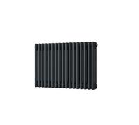 Uk Radiators Alpha Triple Column Horizontal Traditional Cast-Iron Style Radiator Anthracite Btu2825 - (H) 500 X (W) 777mm