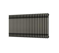 Uk Radiators Alpha Triple Column Horizontal Traditional Cast-Iron Style Radiator Raw Metal Btu5053 - (H) 600 X (W) 1177mm