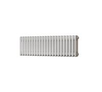 Uk Radiators Alpha Triple Column Horizontal Traditional Cast-Iron Style Radiator White Btu2324 - (H) 300 X (W) 999mm