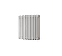 Uk Radiators Alpha Triple Column Horizontal Traditional Cast-Iron Style Radiator White Btu2573 - (H) 600 X (W) 599mm