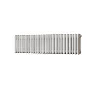 Uk Radiators Alpha Triple Column Horizontal Traditional Cast-Iron Style Radiator White Btu2740 - (H) 300 X (W) 1177mm