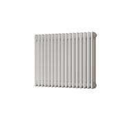 Uk Radiators Alpha Triple Column Horizontal Traditional Cast-Iron Style Radiator White Btu3337 - (H) 600 X (W) 777mm