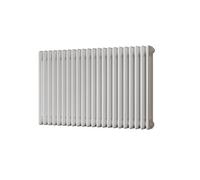 Uk Radiators Alpha Triple Column Horizontal Traditional Cast-Iron Style Radiator White Btu4289 - (H) 600 X (W) 999mm