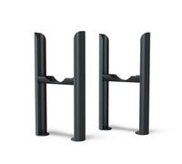 Uk Radiators Alpha Triple Column Radiator Feet Anthracite - (H) 200 X (W) 111mm