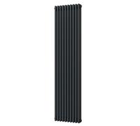 Uk Radiators Alpha Triple Column Vertical Traditional Cast-Iron Style Radiator Anthracite Btu5439 - (H) 1800 X (W) 465mm