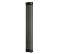 Uk Radiators Alpha Triple Column Vertical Traditional Cast-Iron Style Radiator Raw Metal Btu3357 - (H) 1800 X (W) 287mm