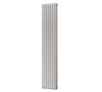 Uk Radiators Alpha Triple Column Vertical Traditional Cast-Iron Style Radiator White Btu4398 - (H) 1800 X (W) 376mm