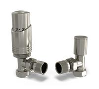 UK Radiators Angeled Thermostatic Radiator Valve 1/2" x 15mm - Talus Bold