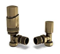 UK Radiators Angeled Thermostatic Radiator Valve 1/2" x 15mm - Talus Bold