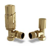 UK Radiators Angeled Thermostatic Radiator Valve 1/2" x 15mm - Talus Bold