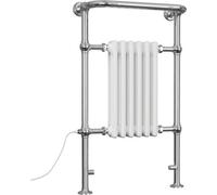 Uk Radiators Arundel White Standard Heated Towel Rail Column Bathroom Radiator 400W - (H) 963 X (W) 583mm