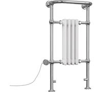 Uk Radiators Arundel White Thermostatic Heated Towel Rail Column Bathroom Radiator 400W - (H) 963 X (W) 493mm