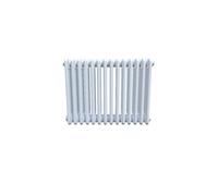 Uk Radiators Bircham Quad Column Horizontal Traditional Cast-Iron Style Radiator W/ Feet White Btu3153 - (H) 502 X (W) 656mm