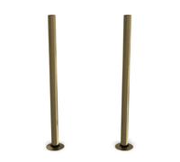 Uk Radiators Brushed & Lacquered Radiator Pipe Covers 300mm Antique Brass Talus