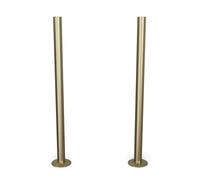 UK Radiators Brushed & Lacquered Radiator Pipe Covers 300mm Brushed Brass Talus
