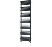 Uk Radiators Crossmoor Round Standard Dual Fuel Heated Bathroom Towel Rail Anthracite Btu4743 - (H) 1800 X (W) 500mm