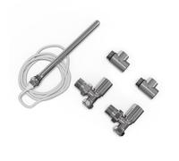 UK Radiators Dual Fuel Towel Rail Kit 200W Standard Chrome Talus