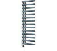 Uk Radiators Elyan Anthracite Thermostatic Heated Towel Rail Elliptical Tube Wifi Bathroom Radiator 700W - (H) 1592 X (W) 500mm