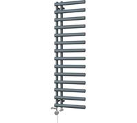 Uk Radiators Elyan Elliptical Thermostatic Dual Fuel Heated Bathroom Towel Rail Anthracite Btu2279 - (H) 1592 X (W) 500mm