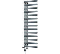 Uk Radiators Elyan Elliptical Thermostatic Wifi Dual Fuel Heated Bathroom Towel Rail Anthracite Btu2279 - (H) 1592 X (W) 500mm