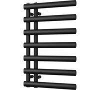 Uk Radiators Elyan Elliptical Tube Heated Bathroom Towel Rail Black Btu1150 - (H) 766 X (W) 500mm
