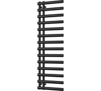 Uk Radiators Elyan Elliptical Tube Heated Bathroom Towel Rail Black Btu2279 - (H) 1592 X (W) 500mm