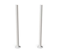 Uk Radiators Gloss Radiator Pipe Covers 300mm White Talus