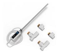 Uk Radiators Inow+ Dual Fuel Towel Rail Kit Thermostatic Wifi White - 300W