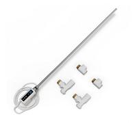 Uk Radiators Inow+ Dual Fuel Towel Rail Kit Thermostatic Wifi White - 600W