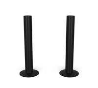 Uk Radiators Matt Radiator Pipe Covers 130mm Black Talus