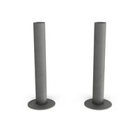 Uk Radiators Matt Radiator Pipe Covers 130mm Natural Pewter Talus