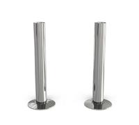 Uk Radiators Polished & Lacquered Radiator Pipe Covers 130mm Chrome Talus