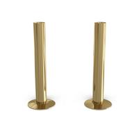 Uk Radiators Polished & Lacquered Radiator Pipe Covers 130mm Polished Brass Talus