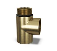 Uk Radiators Radiator T-Piece 1/2Bsp Brushed Brass Talus