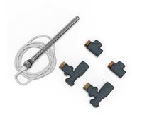 Uk Radiators Talus Dual Fuel Towel Rail Kit Standard Anthracite - 200W