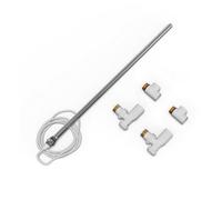 Uk Radiators Talus Dual Fuel Towel Rail Kit Standard White - 500W